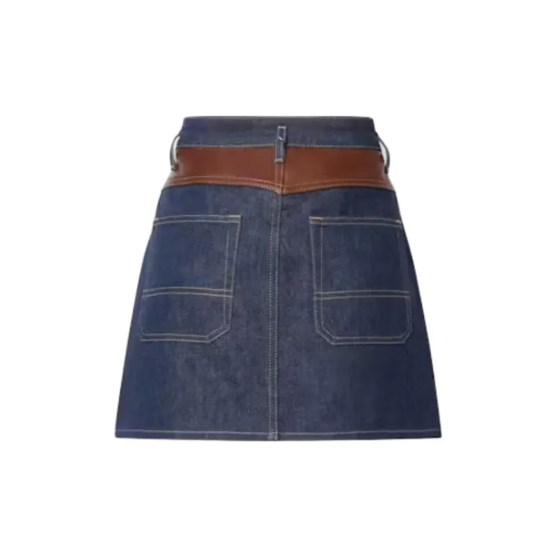 FRAME Panelled Denim Skirt-1