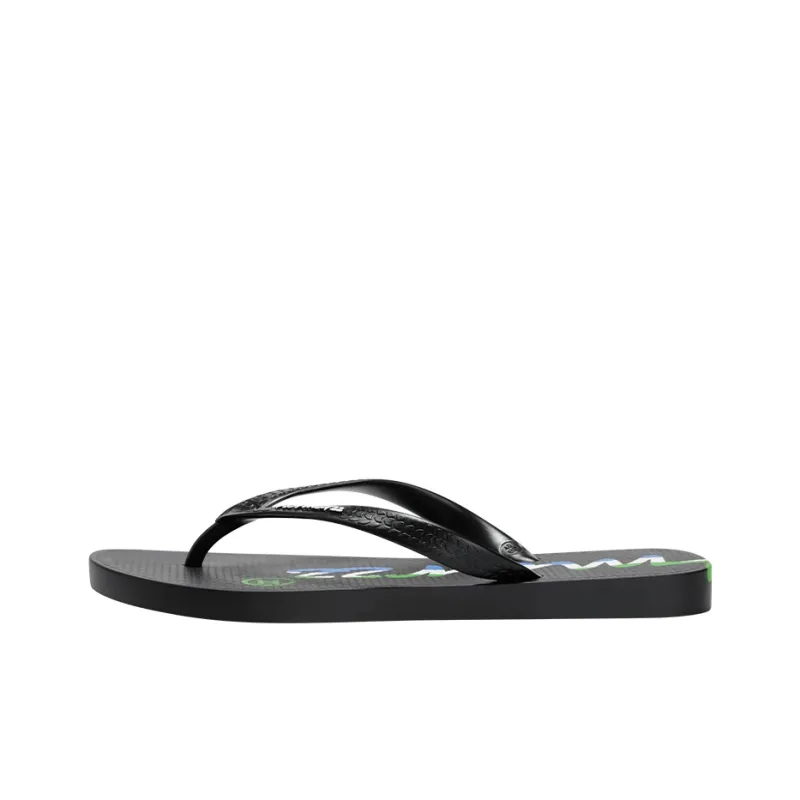 HOTMARZZ Slip Resistant Flip Flops Men's Black-1