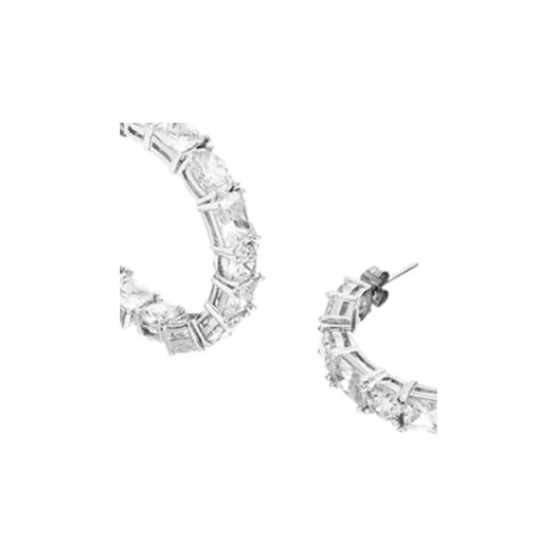 CHIARA FERRAGNI Alloy With Zircon Earrings Women's Silver-2