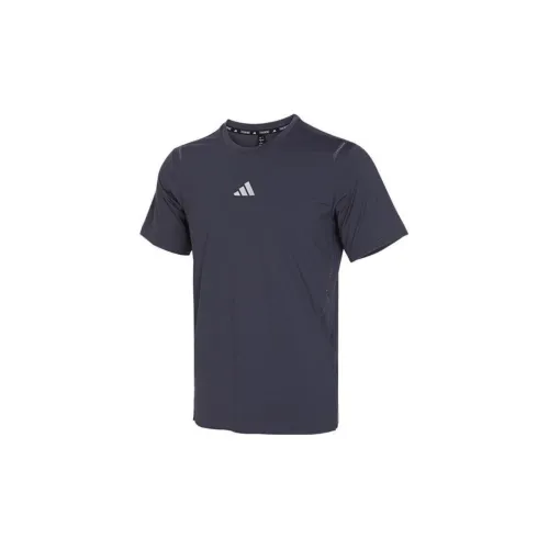 Adidas T-Shirts Men Dark Navy Blue