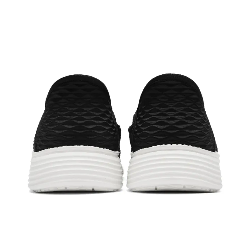 HLA Slip on Breathable Comfortable Mesh Flyknit Platform Mid Age Casual Shoes Men's-3