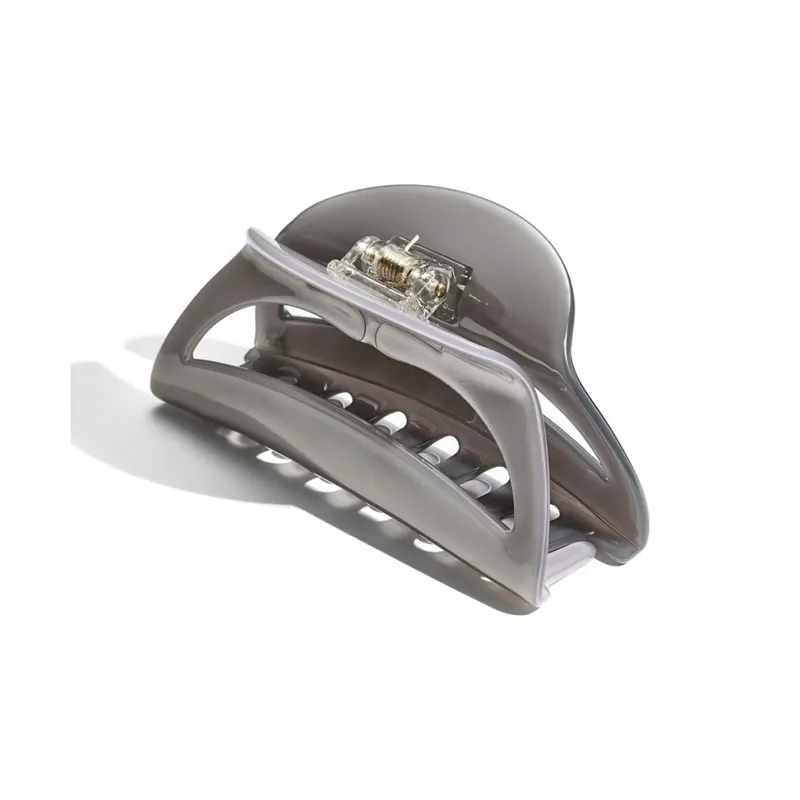 CAROMAY Acetate Plate Hair Clips Women's Light Gray-2