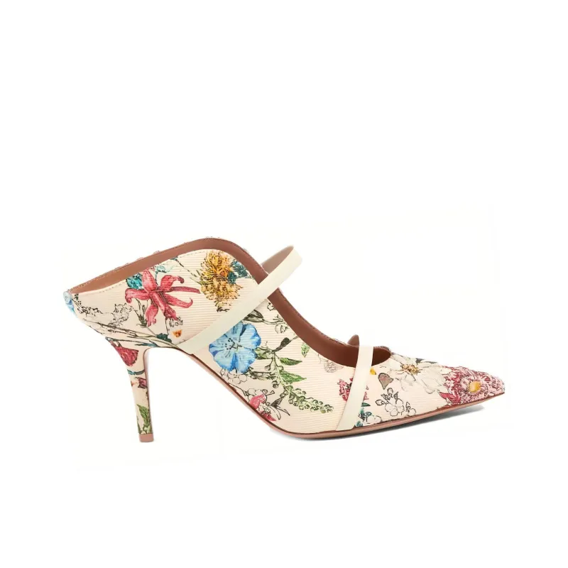 Malone Souliers Maureen 70mm Floral-print Mules-1