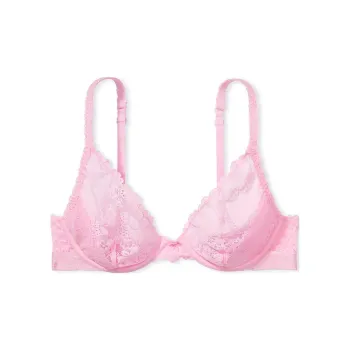 Victoria's Secret PINK WINK UNLINED PLUNGE BRA / PB Bra Women's Pink Bubble