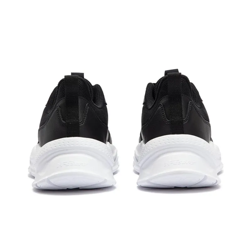 361° Cushioned Wear Resistant Lightweight Low Top Casual Running Shoes Men's Black White-3