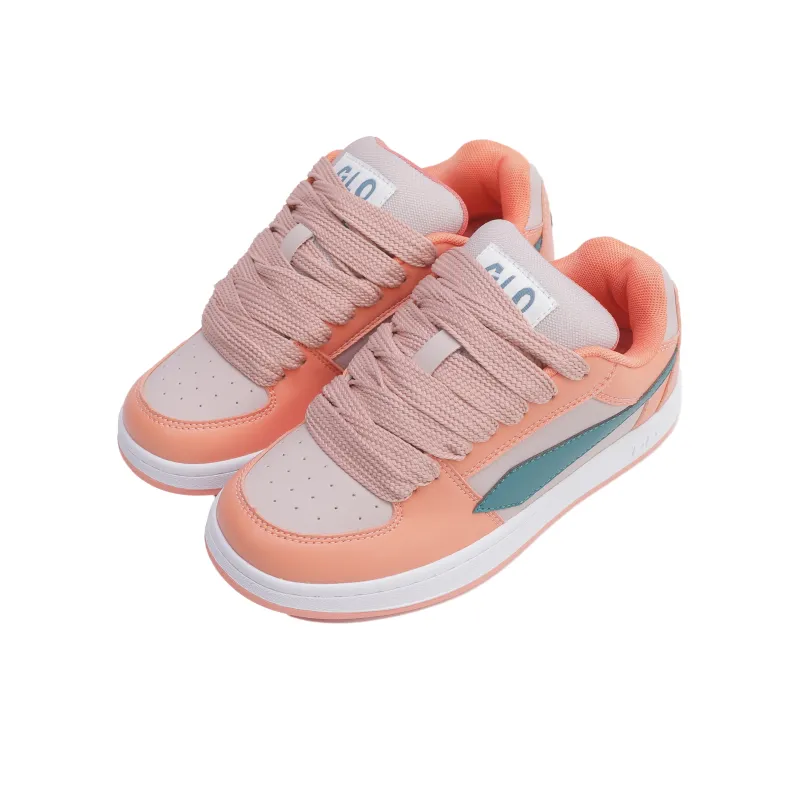 GLO BULL Skateboard Shoes Unisex Low Top Flesh Pink-2