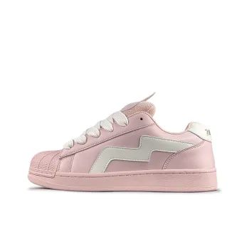 ZUIBANG Shell Shoes Wear-Resistant Low-Top Skateboard Shoes Women's Light Pink