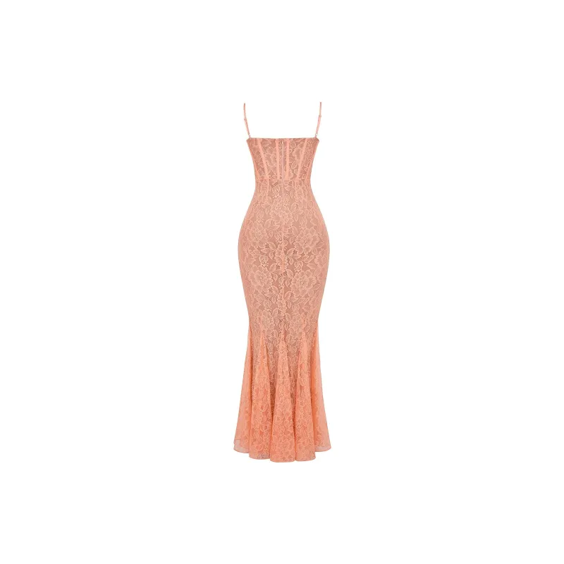 HOUSE OF CB CORDELIA Slip Dress Women's SORBET/Ice Cream Color-1