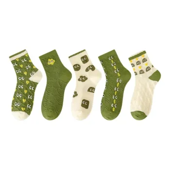 MIIOW Mid-Calf Socks Women's 5 Pack