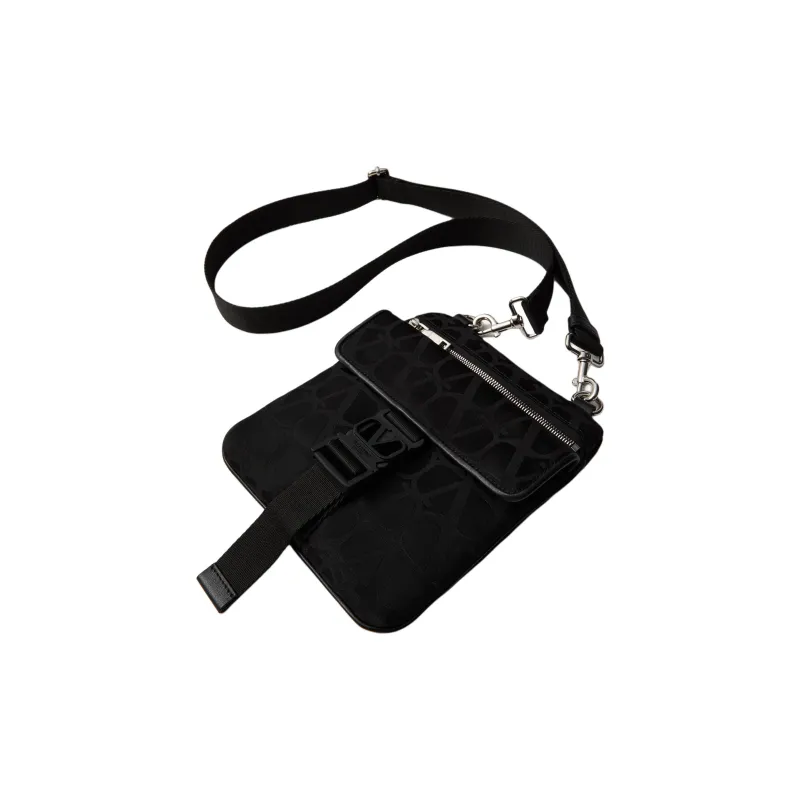 Valentino Toile Iconographe Zip Up Messenger Bag-4