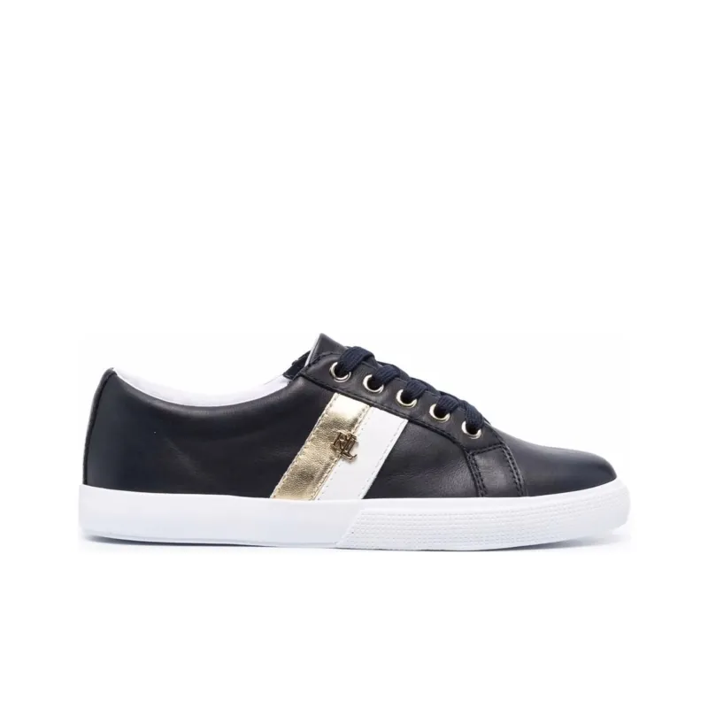 LAUREN RALPH LAUREN Janson Low Top Skateboard Shoes Women's Navy Blue-1