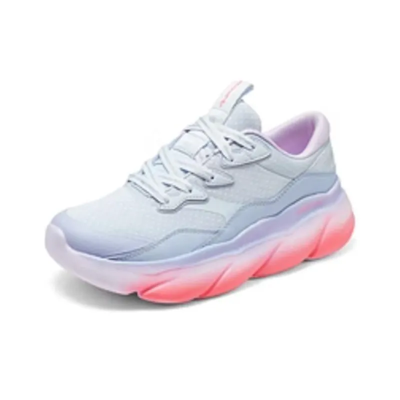 Skechers Sport Cushioning Slip Resistant Rebound Breathable Low Top Casual Shoes Women's Lavender-2