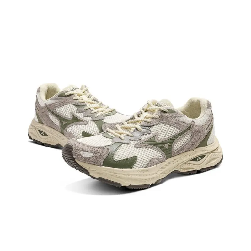 Mizuno Racer S Running Shoes Unisex Low Top Gray-2