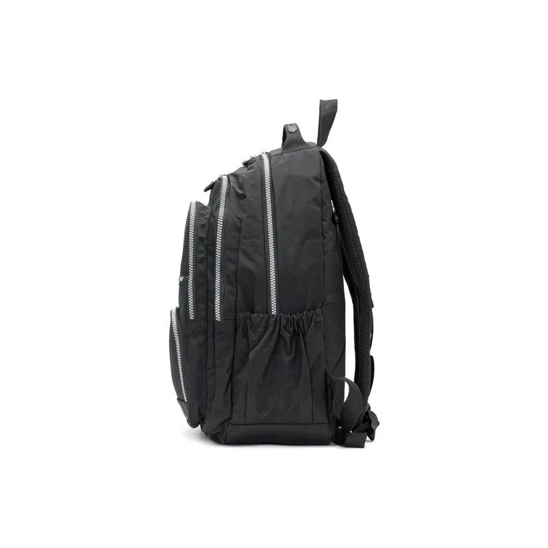 ROBERTA DI CAMERINO Fabric Lightweight Commuter Student Backpack Large Size Unisex Sapphire Blue/Black/Khaki-9
