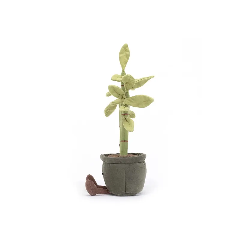 JELLYCAT Amuseables Potted Bamboo Plush Toy-0