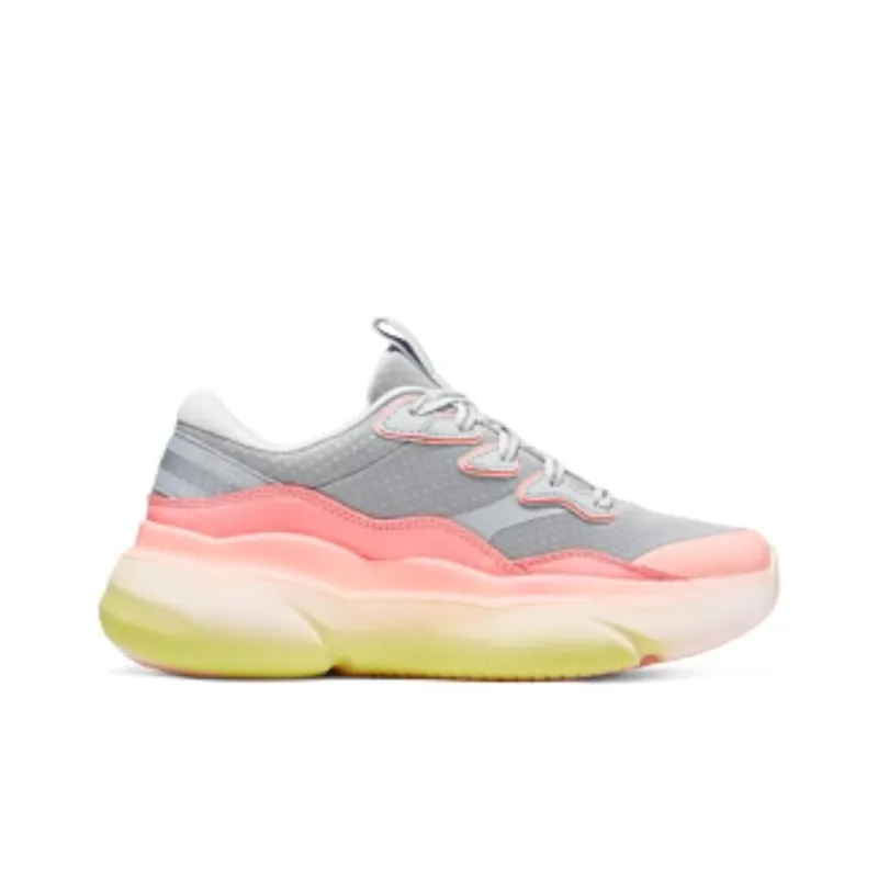 Skechers Sport Cushioning Slip Resistant Breathable Coverage Support Rebound Low Top Casual Shoes Women's Light Gray-1