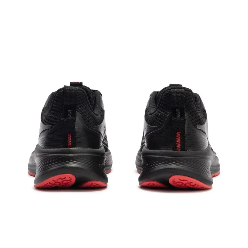 361° Cushioning, Wear Resistant Low Top Casual Running Shoes Men's Black Red-4