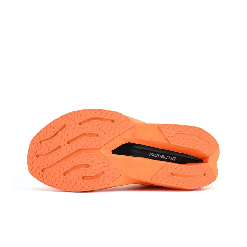 Miob&cyio Cushioning Rebound Low-Top Rocket Technology Running Shoes Unisex Orange Light Elegance-4