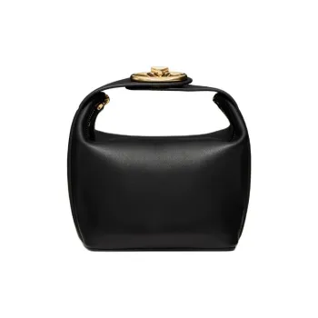 Valentino Vlogo Sheepskin Handbag Mini Women's Black