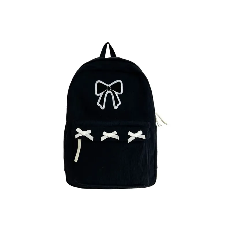 Dusen Kangaroo Nylon Backpack Women's White/Black-5