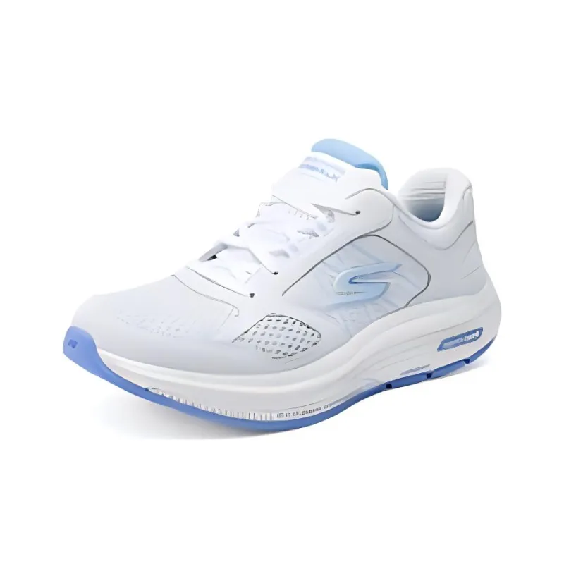 Skechers WOMEN'S GO WALK Cushioning Breathable Coverage Rebound Low Top Casual Running Shoes Women's White Blue-2