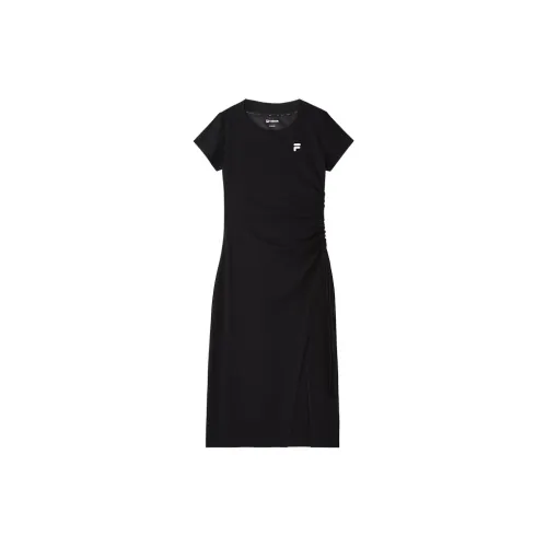 FILA FUSION Short-Sleeved Dresses Women's Jet Black