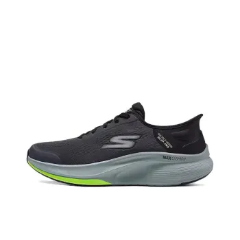 Skechers WOMEN'S GO WALK Anti-Slip Wear-Resistant Low-Top Casual Shoes Men's Black Gray