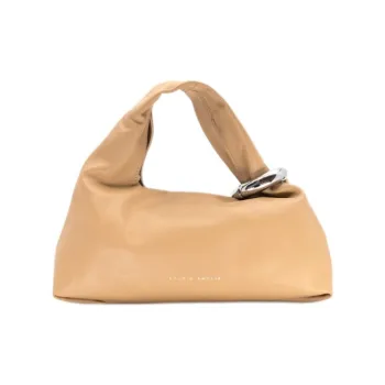 STUDIO AMELIA Sheep Nappa Leather Shoulder Bag Crossbody Bag Handbag Mini Women's Beige