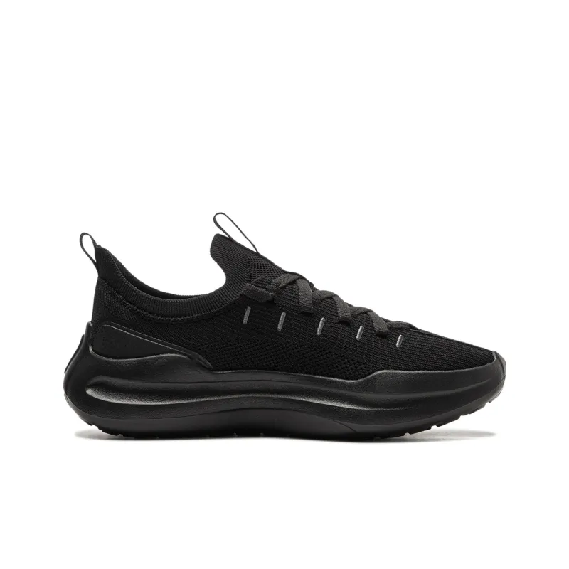 LiNing Cloud Wave Cushioned Anti Slip And Wear Resistant Lightweight Low Top Casual Shoes Men's Night Black-1