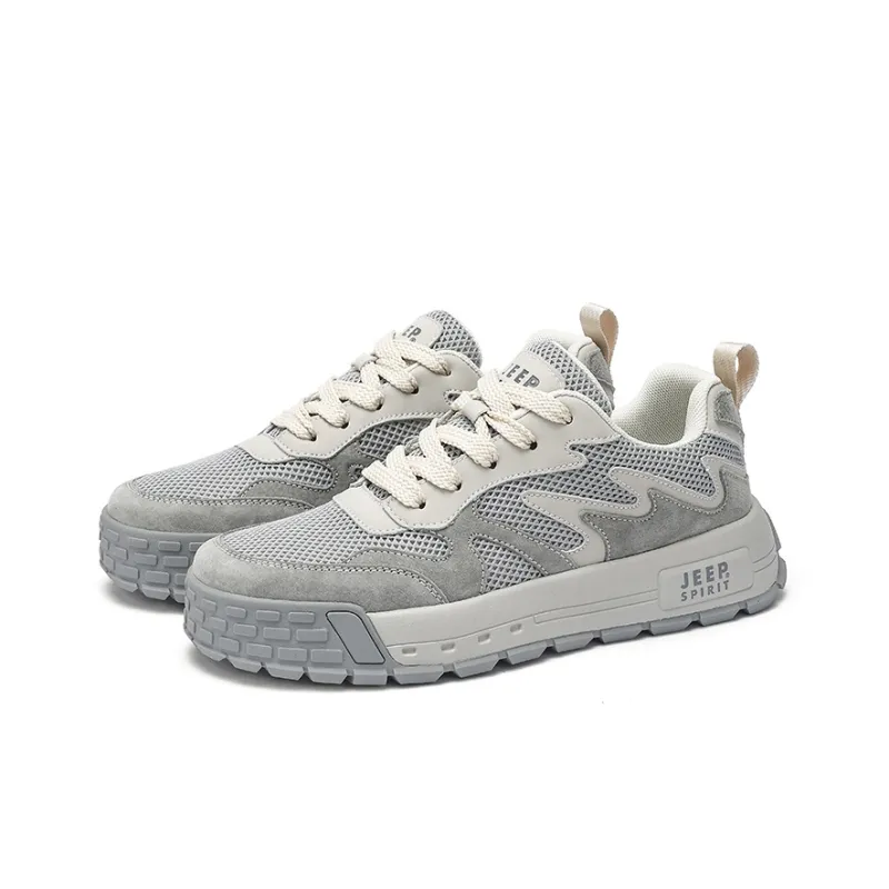 JEEP SPIRIT Skateboard Shoes Men Low Top Light Sandy-2