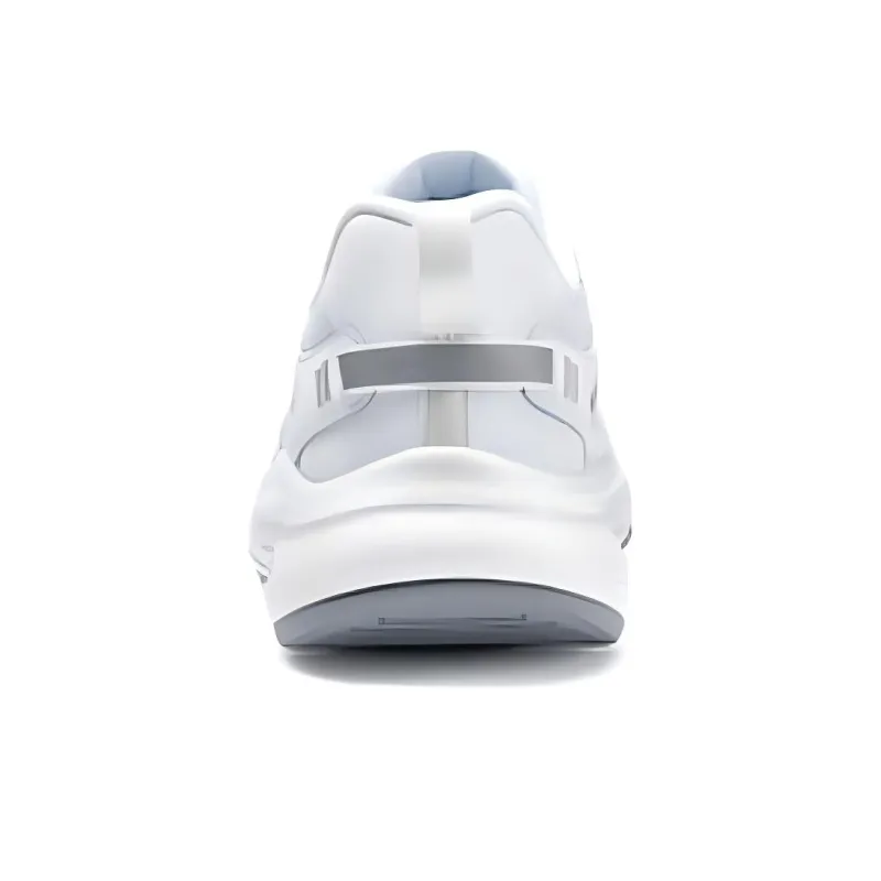 Skechers Cushioning Wear Resistant Low Top Running Shoes Women's White Silver-4