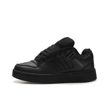 STUR YSN Wear resistant And Lightweight Low Top Skateboard Shoes Unisex Black