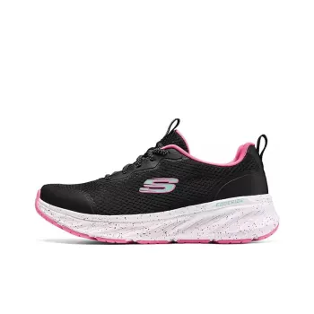 Skechers Sport Anti Slip Wear Resistant Low Top Casual Running Shoes Women's Black Pink