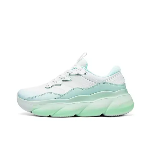 Skechers Sport Anti Slip Wear Resistant Breathable Supportive Rebound Low Top Casual Shoes Women's Green