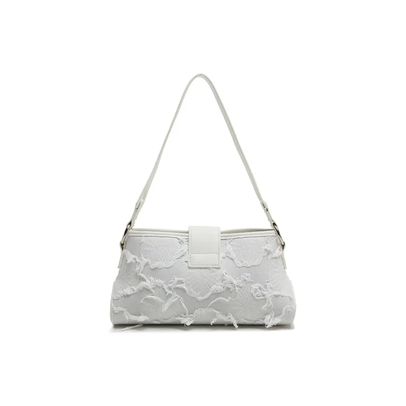 Carit&Koty Polyurethane Synthetic Leather Fabric Bonded Shoulder Bag Regular Women's White-2