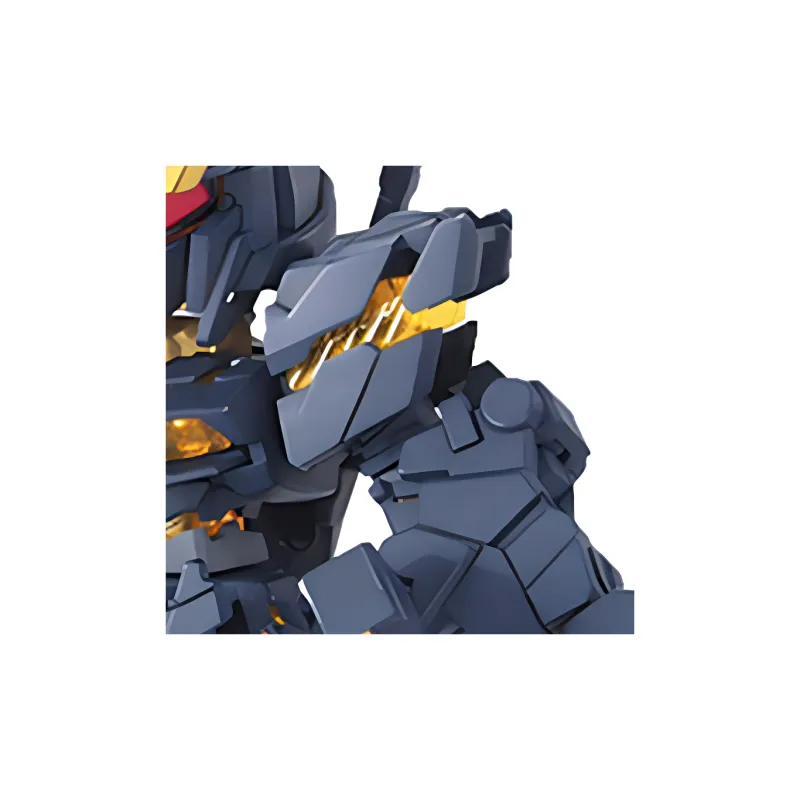 BANDAI SD BB Warrior, Gundam, Mobile Suit Gundam Unicorn Banshee, Black Unicorn Gundam 02 Model Kits-4
