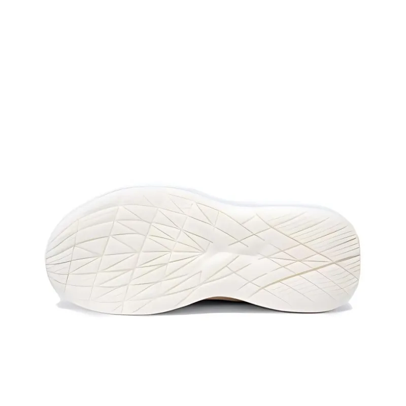 Skechers Breathable And Lightweight Low Top Casual Running Shoes Men's White-4