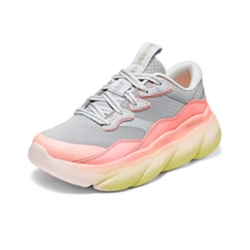 Skechers Sport Cushioning Slip Resistant Breathable Coverage Support Rebound Low Top Casual Shoes Women's Light Gray-2