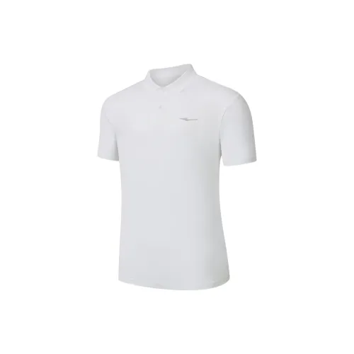 Erke Moisture Wicking Series Polo Shirts Men True White