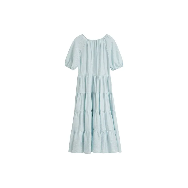 Inman Short Sleeved Dress Women's Gift Box Set Pink Blue-1