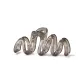 Transparent Gray Hair Claw Clip