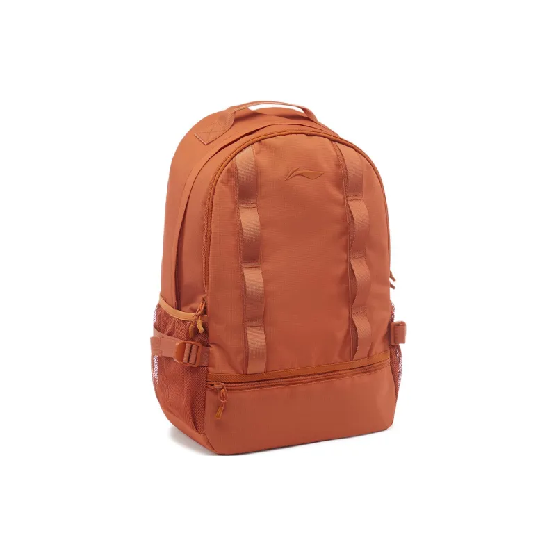 LiNing Fitness Series Polyamide Backpack Unisex Ochre Orange-2