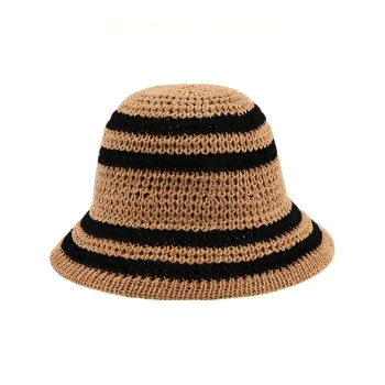 Yamaichi Maru Straw Woven Bucket Hats Women's