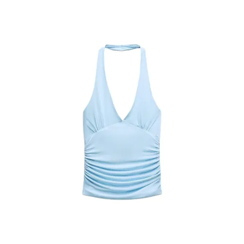 ZARA Tank Tops Women's Blue