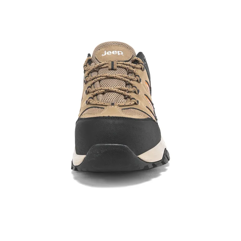 Jeep Slip Resistant And Abrasion Resistant Coverage Low Top Safety Shoes, Outdoor Shoes Unisex Khaki-2