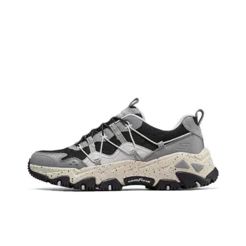 Skechers OUTDOOR Cushioning Anti Slip And Wear Resistant Low Top Trekking Shoes Women's Black Gray Color