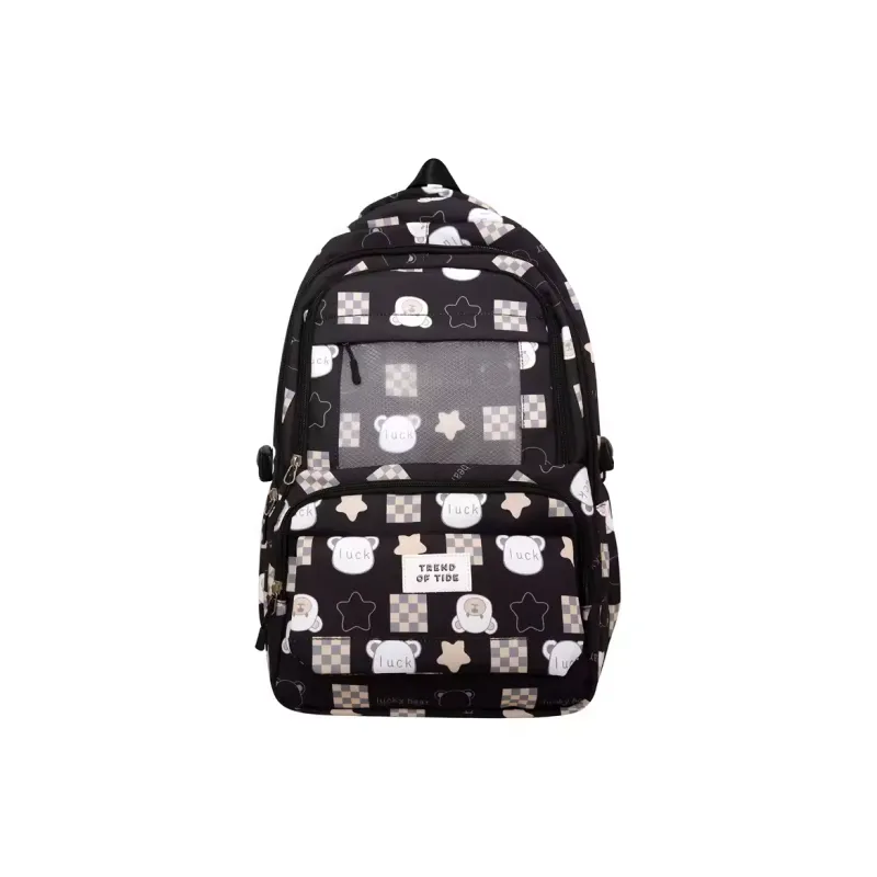 Venerable Brahma Nylon Backpack Regular Unisex Black/Pink/Blue/Green/Purple-0