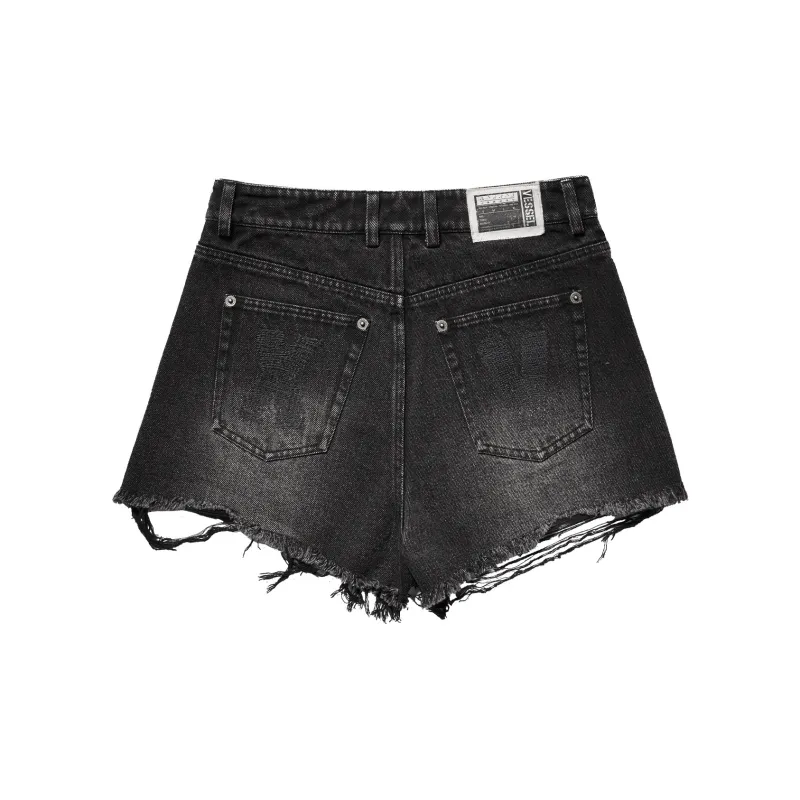 VESSEL Denim Shorts Women's Black-1