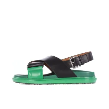 MARNI Fussbett Beach Sandals Women's Black Green