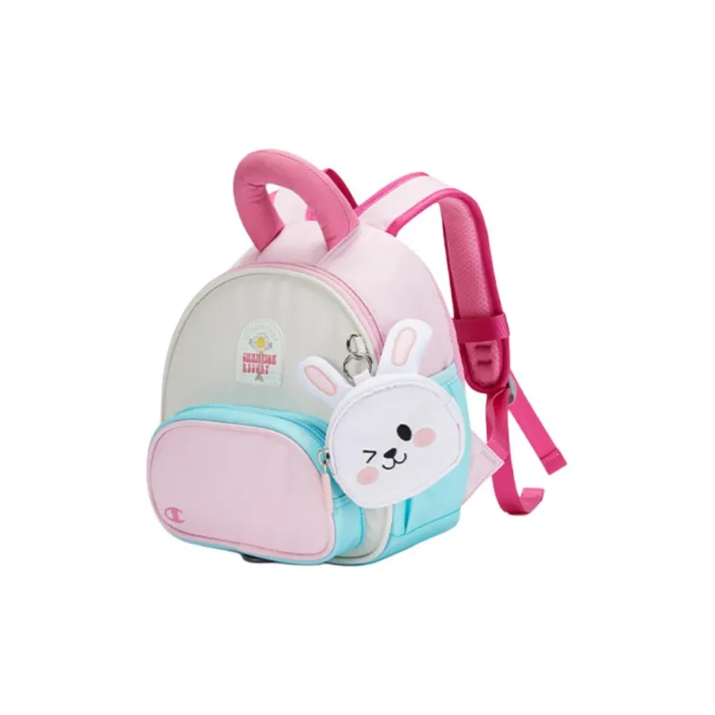Champion Fabric Backpack Unisex Green/Pink-1